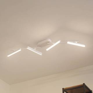 Lindby LED-spotlight Eldrin, hvid, 4 lyskilder, lysliste