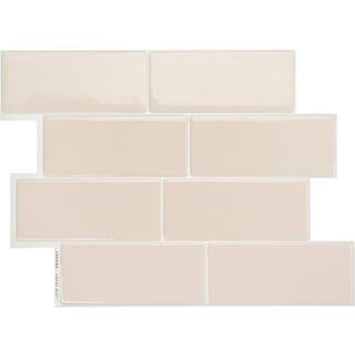 Smart fliser skr?l og stick backsplash - 5 ark p? 11,56 """" x 8,38 """" - 3d kl?bende skr?l og stick fliser bagfra til k?kken badev?relse v?gfliser