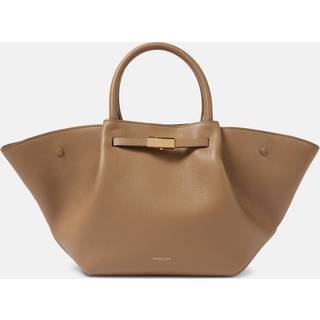 DeMellier New York Midi leather tote bag - beige - One Size