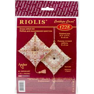 Riolis 25 grev Zigouigoui Delight t?llet Cross Stitch Kit 3.25 med 3,25-tommer beige
