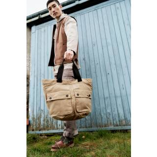 Barbour Lifestyle Transport 3-Way Tote/Backpack Golden Khaki