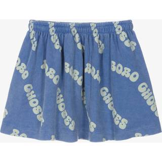 Bobo Choses Wavy Bobo Choses All Over Vaffelformet Nederdel Blue 4-5 Y Blå 4-5 år kvinde