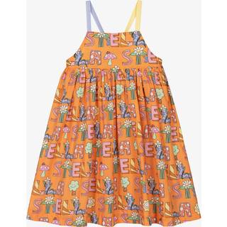 Stella McCartney Kids Printed cotton dress - multicoloured - Y 10