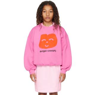 Bobo Choses Joyful Face Sweatshirt Fuchsia 2-3 Y  Lyserød  2-3 år  kvinde