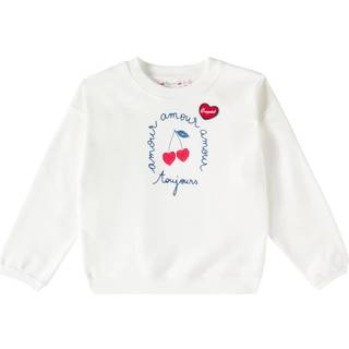 Bonpoint Tayla cotton sweatshirt - white - Y 6
