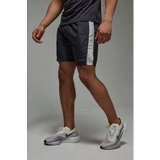 Mens Charcoal Man Active Lightweight Perforated 7inch Shorts