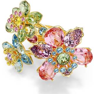 Idyllia Ring, Verschiedene Schliffe, Blume, Mehrfarbig, Goldlegierungsschicht