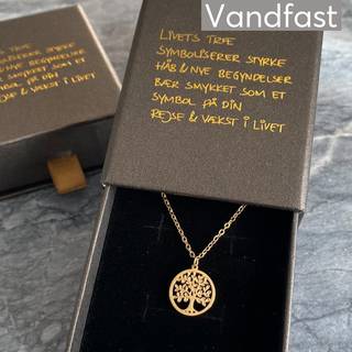 ANNEBRAUNER Livets Træ halskæde 18K Guldbelagt