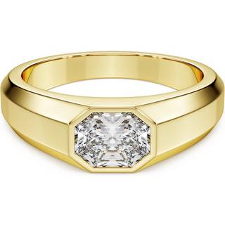 Octagon Bandring, Im Labor gezüchtete Diamanten 1,0 ct tw, Achteckform, 18K Gelbgold
