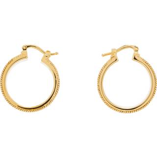 Jil Sander Small embellished hoop earrings - gold - One Size