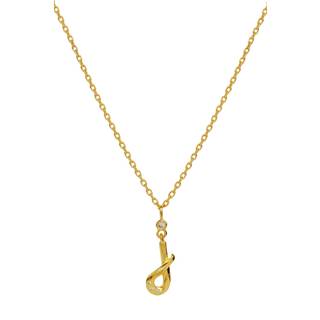 Maanesten Halskæde - J Alphabet - Gold Colour