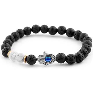 Armbånd med Hvid Lava