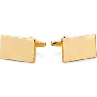 Polerede Rektangulære Guldfarvede Manchetknapper
