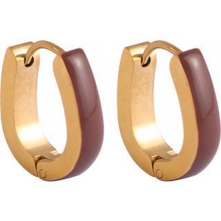 Conmé Øreringe Paris small - Brun