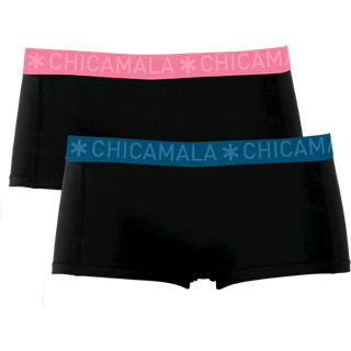 Meisjes 2-pack Boxershorts Effen