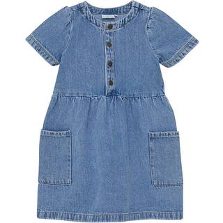 EnFant Denim-kjole Light Denim Blue 98 cm  Blå  98 cm  kvinde