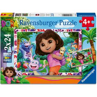 Ravensburger Dora Udforskeren Puslespil 2x24 Brikker