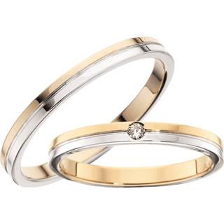 Vielsesringe - Guldringe 8-14kt. glat i 2,5mm og 0,03ct. brillant
