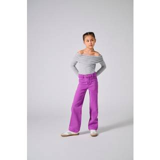 ONLY KIDS Grå Langærmet Off Shoulder Bardot Top13 - 14 år (158 - 164cm)