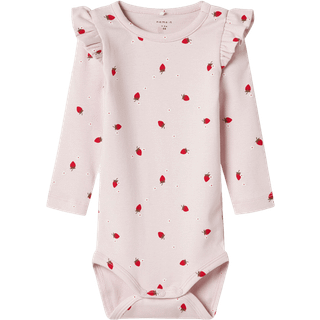 Name It Body Lys Lilac Med Jordbærprint
