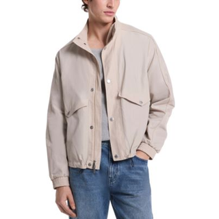 MK Water-Resistant Windbreaker Jacket - Natural - Michael Kors - L