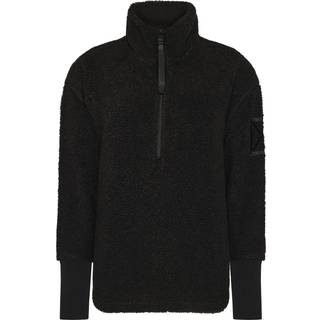 Didriksons Women's Monia Half-Zip Fleecejakke Damer størrelse 38 farve sort