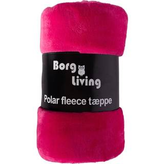 Fleece tæppe - Pink - 150x200 cm - Blødt og lækkert sofatæppe - Borg Living