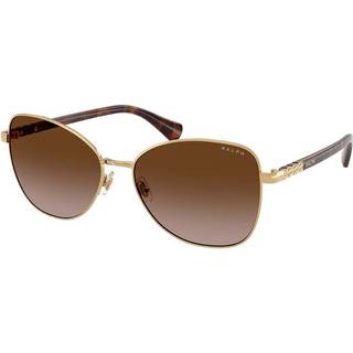 Ralph Lauren Kvinde RA4147 900413 Solbriller Metal Guld Brun Sommerfugl Normal Skygge