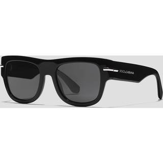 Dolce & Gabbana DG4484F Asian Fit 501/87 54 Solbriller Mænd Black - Black - 54mm