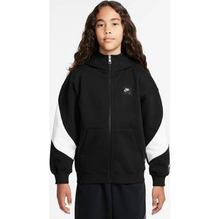 Nike Nike Black Air Fleece Full-Zip 100% Cotton Hoodie