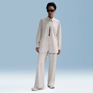 Oversized Nike 24.7 PerfectStretch Dri-FIT-trøje med lange ærmer til kvinder - brun - S (EU 36-38)