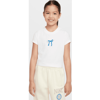 Nike Sportswear-T-shirt til større børn (piger) - hvid