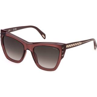 Police Kvinde SPLR24E SUPERSTAR 4 06PP Solbriller Acetat Rosa Brun Sommerfugl Normal Skygge