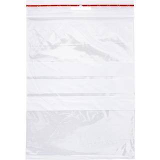 Q-connect lynlåsposer med skrivefelt 50my 150x200mm