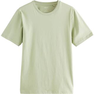 Next Green Sage Slim Fit Essential Crew Neck Cotton T-Shirt