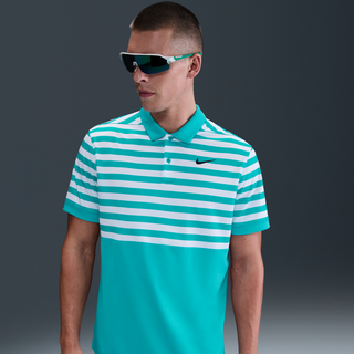 Nike Golf Polo Dri-Fit Victory Colour Blocked, turkis/hvid