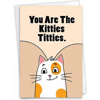 Nobleworks hysterisk fødselsdag lykønskningskort med 5 x 7 tommer konvolut (1 kort) BdayKittycat Cool C10260BDG