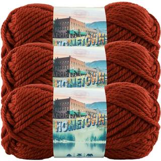 Lion Brand Yarn Hometown Yarn Super-Bulky garn til strikning af hækling og håndværk 3 Pack Tampa Spice