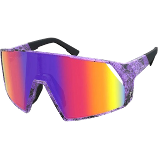SCOTT Pro Shield cykelbriller Swish Purple/Teal Chrome