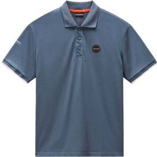 Napapijri E-Badge Sum Polo-shirt Herrer størrelse L farve blå