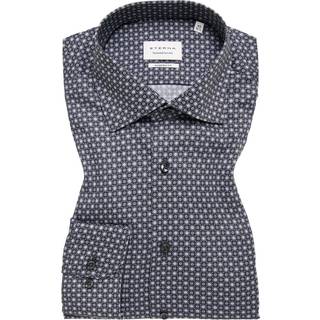 MODERN FIT Shirt in anthracite printed