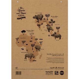 5 x Rhino Recycled flipoverpapir 70g 81x58cm