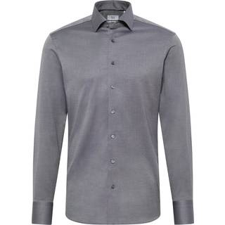 SLIM FIT Shirt in anthracite structured