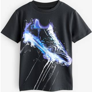 Next Black/Blue Football Boot Regular Fit Short Sleeve All-Over Print T-Shirt (3-16yrs)