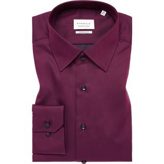 MODERN FIT Shirt in aubergine plain