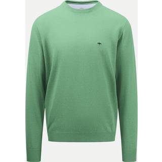 Fynch-Hatton Herren Pullover grün unifarben