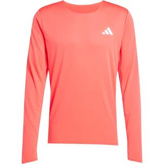 adidas Adizero L LS Tee Str. L Rød Herre - Letvægts T-shirt til løb og træning
