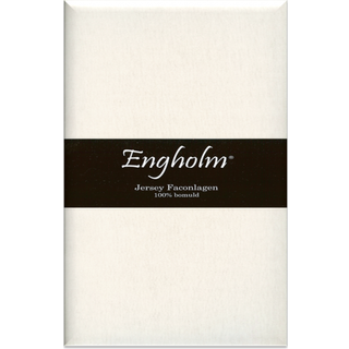 Ekstra højt stræklagen - Bomuldsjersey - 90x220cm - Offwhite