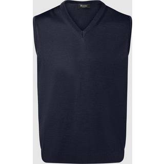 Maerz Herren Pullunder blau unifarben