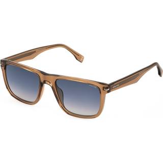 Police SPLQ83 CHAMP 14 0805 54 Solbriller Mænd Brun - Transparent Glossy Light Brown - 54mm